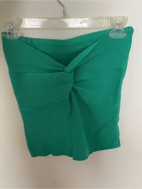 Kelly Green Knit Tube Top